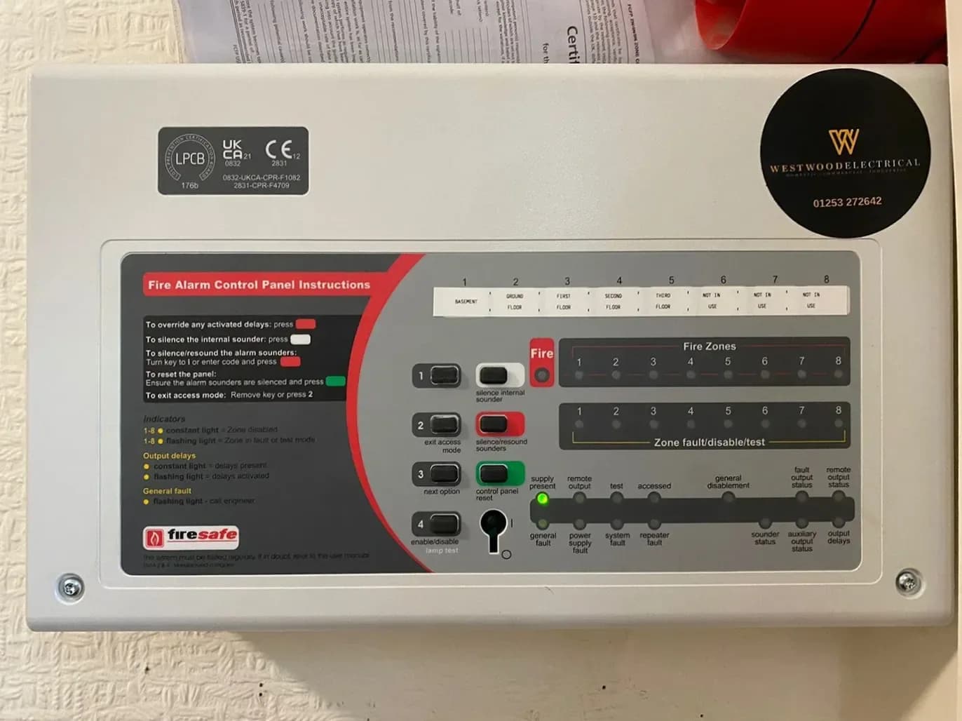 Fire alarm control panel